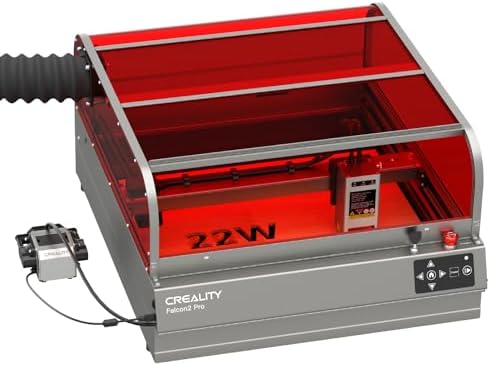 Creality Falcon A1 Pro 20W Laser Engraver  180W Enclosed Laser Cutter and Engraver Machine with Air Assist  HD Smart Camera for Auto Focus  APP Control  Touch Screen  Ideal for Wood & Metal
