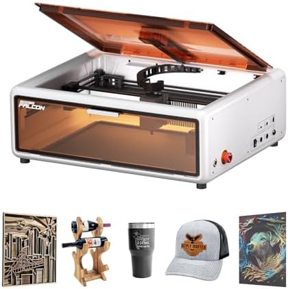 Creality Falcon A1 Pro 20W Laser Engraver  180W Enclosed Laser Cutter and Engraver Machine with Air Assist  HD Smart Camera for Auto Focus  APP Control  Touch Screen  Ideal for Wood & Metal