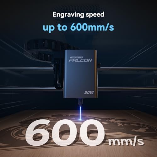 Creality Falcon A1 Pro 20W Laser Engraver  180W Enclosed Laser Cutter and Engraver Machine with Air Assist  HD Smart Camera for Auto Focus  APP Control  Touch Screen  Ideal for Wood & Metal