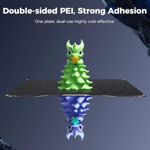 Creality Hi Build Plate Bed  PEI Double Sided Black Textured Plate  280 265mm Flexible Spring Steel PEI Sheet  Easy Model Removal 3D Printer Platforms for Creality Hi Combo 3D Printer