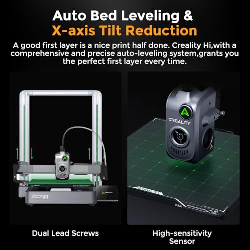 Creality Hi Combo Impresora 3D, impresión 3D multicolor con CFS, velocidad de impresión de 19.685 in/s 95% premontado, motor XY Step-Servo y volumen de construcción de nivelación automática 10.24 ×