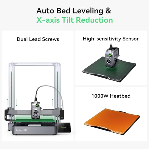 Creality Hi Combo 3D Printer Multi Color 3D Printer with CFS 95  Pre Assemble 500mm/s High Speed Auto Leveling Automatic Filament Reading All Metal Frame 10 24 10 24 11 81inch
