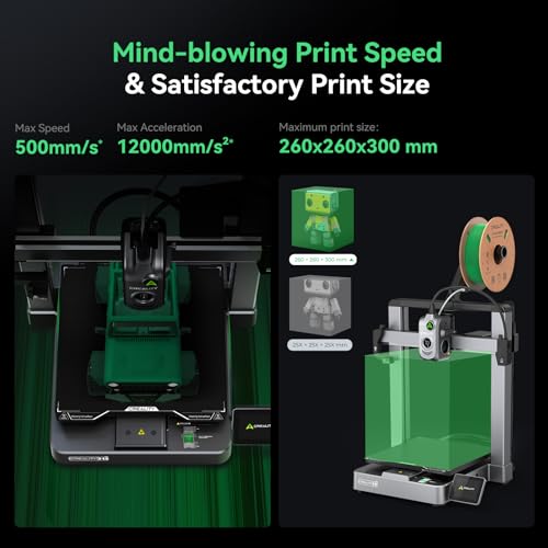 Creality Hi Combo (A) Impresora 3D, impresora 3D multicolor con CFS, 19.685 in/s de alta velocidad de nivelación automática de filamento de lectura sin obstrucciones, extrusora 95% premontada, cuerpo