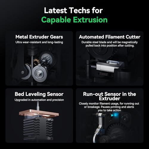 Creality Hi Combo (A) Impresora 3D, impresora 3D multicolor con CFS, 19.685 in/s de alta velocidad de nivelación automática de filamento de lectura sin obstrucciones, extrusora 95% premontada, cuerpo