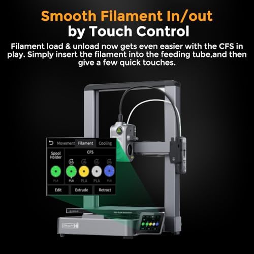 Creality Hi Combo  A  3D Printer  Multi Color 3D Printing with CFS  500mm/s Print Speed 95  Pre Assemble  XY Step Servo Motor and Auto Leveling Build Volume  10 24 10 24 11 81 inch