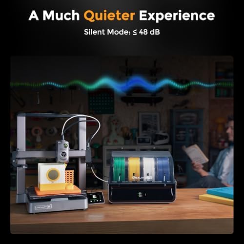 Creality Hi Combo  A  3D Printer  Multi Color 3D Printing with CFS  500mm/s Print Speed 95  Pre Assemble  XY Step Servo Motor and Auto Leveling Build Volume  10 24 10 24 11 81 inch