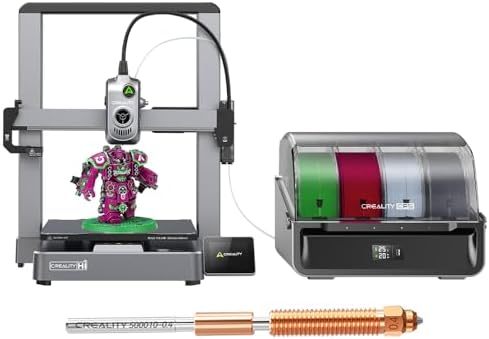 Creality Hi Combo  A  3D Printer  Multi Color 3D Printing with CFS  500mm/s Print Speed 95  Pre Assemble  XY Step Servo Motor and Auto Leveling Build Volume  10 24 10 24 11 81 inch