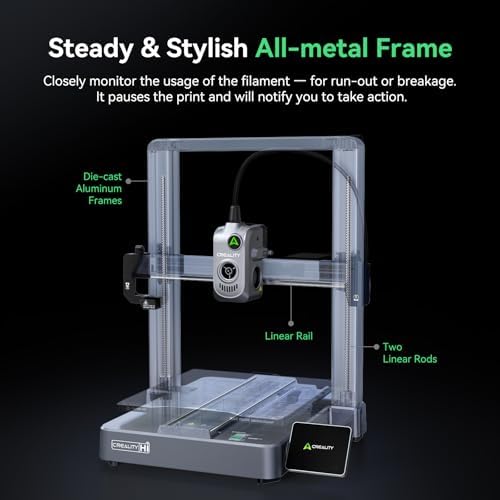 Creality Hi Combo  A  3D Printer  Multi Color 3D Printer with CFS  500mm/s High Speed Auto Leveling Automatic Filament Reading Clog Free Extruder 95  Pre Assemble All Metal Body 10 24 10 24 11 81inch