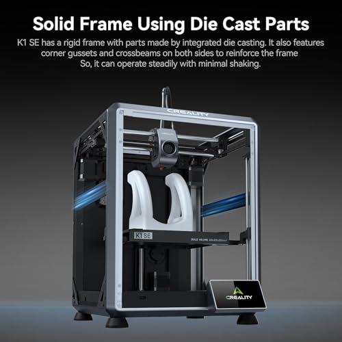Creality K1 SE 3D Printer  600mm/s High Speed Hands Free Auto Leveling Flagship Level Direct Extruder Quick swap Tri Metal Nozzle K1 Upgrade 3D Printer  Print Size 250x220x220mm