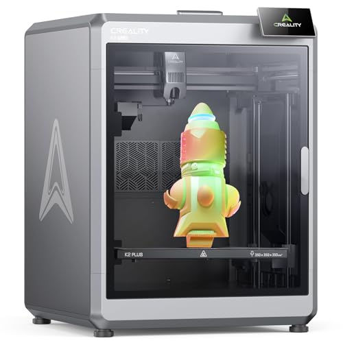 Creality K2 Plus 3D Printer  Multicolor Printing with CFS  Ultra Fast 600mm/s Speed  350x350x350mm Build Volume  Dual AI Cameras  Full Auto Leveling  Professional Grade FDM Printer