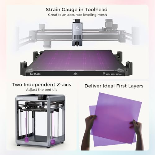 Creality K2 Plus 3D Printer  Multicolor Printing with CFS  Ultra Fast 600mm/s Speed  350x350x350mm Build Volume  Dual AI Cameras  Full Auto Leveling  Professional Grade FDM Printer