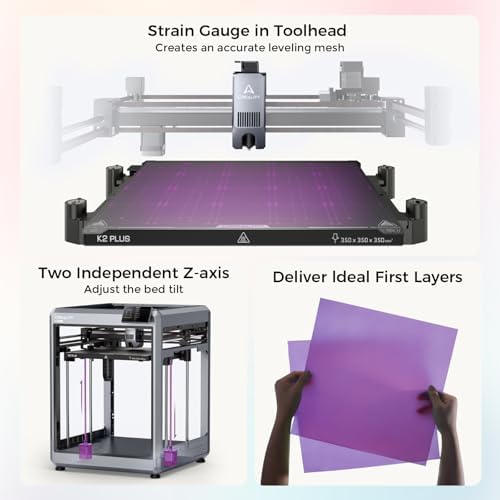 Creality K2 Plus Combo 3D Printer  Multicolor Printing with 16 Colors  600mm/s High Speed Printing  Dual AI Cameras for Monitoring  Full Auto Leveling  Large Build Volume 350 350 350mm