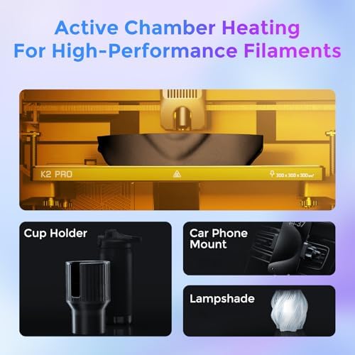 Creality K2 Plus Combo 3D Printer  Multicolor Printing with 16 Colors  600mm/s High Speed Printing  Dual AI Cameras for Monitoring  Full Auto Leveling  Large Build Volume 350 350 350mm