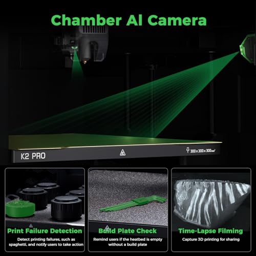 Creality K2 Pro Combo 3D Printers  Multicolor 3D Printer Machine with CFS  Dual Camera  600mm/s Printing Speed  Next Gen Direct Drive Extruder  300   300   300mm Printing Volume