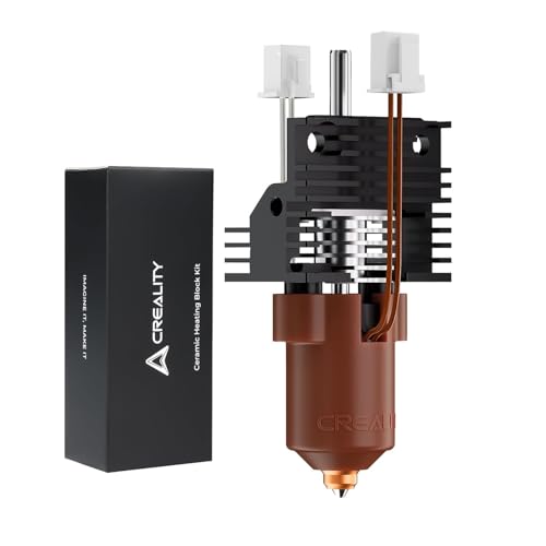 Creality Official Ender 3 V3 Plus/3 V3 Ceramic Heating Block Kit  with Integrated Nozzle  Supports 300 C High Temperature and 600mm/s High Speed Printing 60W Fast Hotend Kit