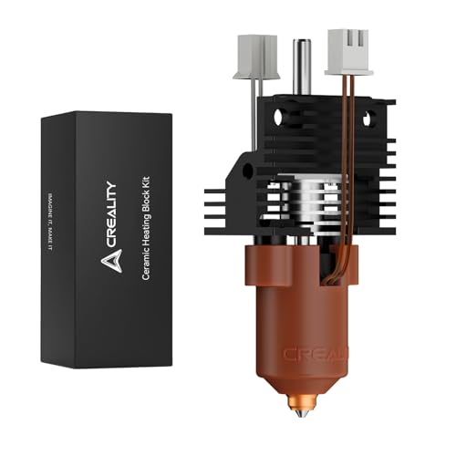 Creality Official Ender 3 V3 Plus/3 V3 Ceramic Heating Block Kit  with Integrated Nozzle  Supports 300 C High Temperature and 600mm/s High Speed Printing 60W Fast Hotend Kit
