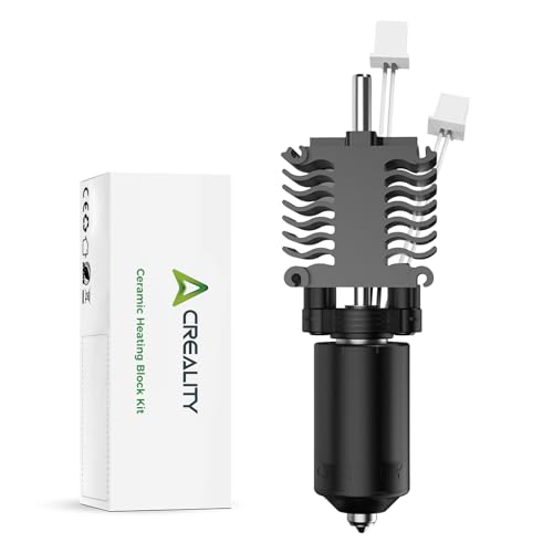 Creality Official Ender 3 V3 Plus/3 V3 Ceramic Heating Block Kit  with Integrated Nozzle  Supports 300 C High Temperature and 600mm/s High Speed Printing 60W Fast Hotend Kit