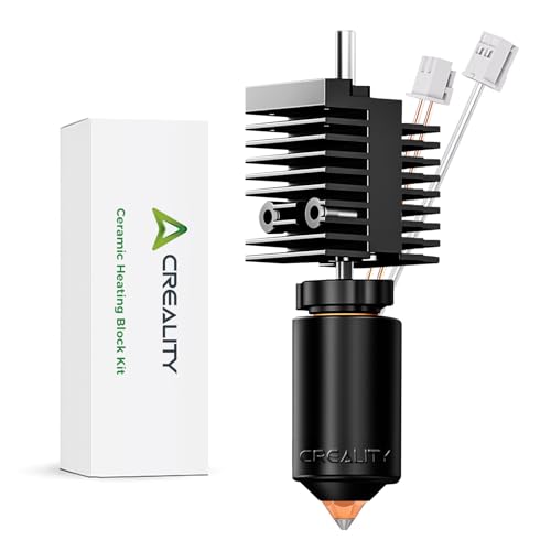 Creality Official Ender 3 V3 Plus/3 V3 Ceramic Heating Block Kit  with Integrated Nozzle  Supports 300 C High Temperature and 600mm/s High Speed Printing 60W Fast Hotend Kit