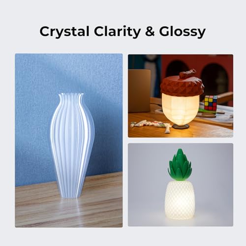 Creality PETG - Recambio de filamento de 0.069 in, 8.8 lbs, filamento de impresora 3D, sin carrete para bobinas reutilizables Bambu Lab, alta precisión ± 0.001 in, inodoro y resistente a la humedad