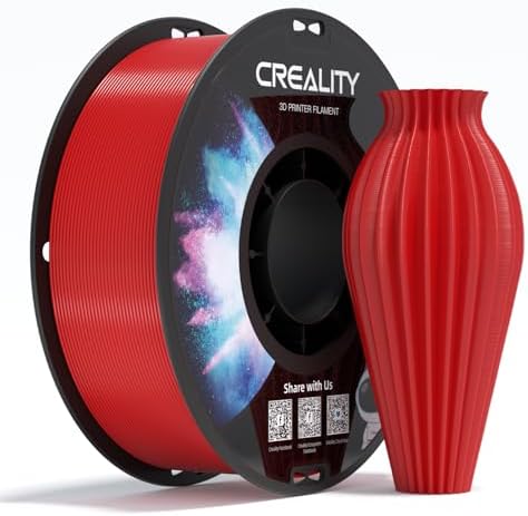 Creality PETG Filament 1 75mm  3D Printer Filament  Excellent Toughness High Precision  Odorless Non Toxic Moistureproof  Accuracy  /  0 02mm  4 Pack 1kg  Black  White  Blue  Red 