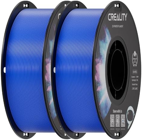 Creality PETG Filament 1 75mm  3D Printer Filament  Excellent Toughness High Precision  Odorless Non Toxic Moistureproof  Accuracy  /  0 02mm  4 Pack 1kg  Black  White  Blue  Red 