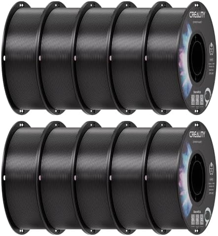 Creality PETG Filament 1 75mm  3D Printer Filament  Excellent Toughness High Precision  Odorless Non Toxic Moistureproof  Accuracy  /  0 02mm  4 Pack 1kg  Black  White  Blue  Red 