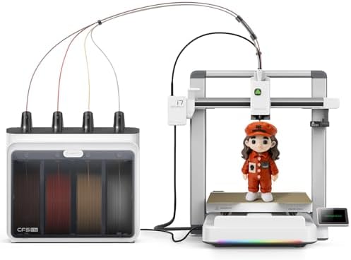 Creality SPARKX i7 Combo 3D Printer Multi Color 3D Printer with AI Camera  Auto Leveling  Auto Filament Feeding  Direct Drive Extruder  260 260 255mm Build Volume  WiFi Remote Monitoring