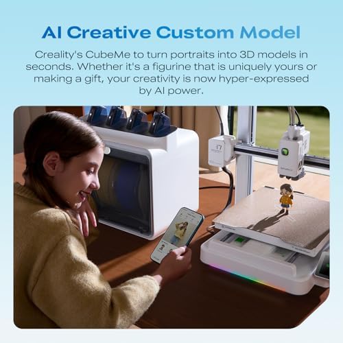Creality SPARKX i7 Combo 3D Printer Multi Color 3D Printer with AI Camera  Auto Leveling  Auto Filament Feeding  Direct Drive Extruder  260 260 255mm Build Volume  WiFi Remote Monitoring