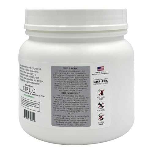 Creapure Creatine Monohydrate 600grams  120 Servings  Unflavored  Non GMO  Vegan Fermented  Third Party Lab Tested  Made with Halal and Kosher Certified Ingredients 