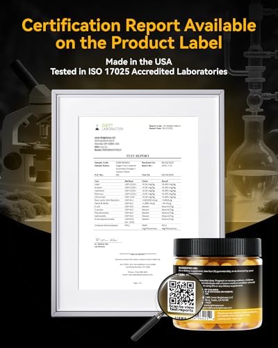 Creatine Monohydrate Gummies for Men & Women 5000 mg  3rd Party Tested  Creatine Chews for Muscle Growth  Strength & Energy Support  Sugar Free  Vegan  120 Count  Orange Lemon