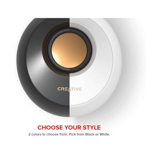 Creative Pebble 2 0 USB Powered Desktop Speakers with Far Field Drivers and Passive Radiators for Pcs and Laptops  Black