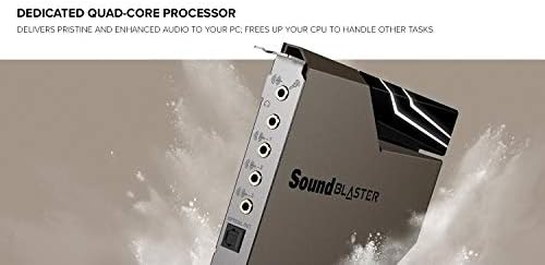 Creative Sound Blaster AE 7 Hi Res Internal PCIe Sound Card  Quad Core Processor  127dB DNR ESS SABRE class 9018 DAC  Xamp Discrete Custom Bi amp  Discrete 5 1/Virtual 7 1  Dolby  DTS Encoding  Black 