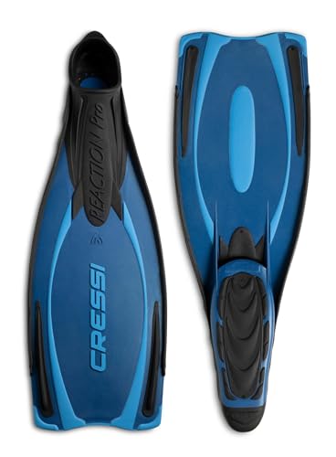 Cressi Adult Snorkeling & Scuba Diving Fins   Powerful Full Foot Pocket Fins   Reaction Pro  Made in Italy