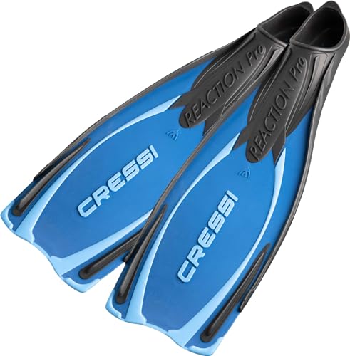 Cressi Adult Snorkeling & Scuba Diving Fins   Powerful Full Foot Pocket Fins   Reaction Pro  Made in Italy