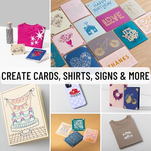 Cricut Maker 4 Card Making Bundle   Smart Cutting Machine with Card Mat  Card Inserts & Materials for Greeting Cards  Invitations & Paper Crafts