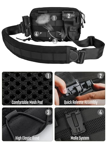 Crossbody Shoulder Bag  Nylon Multipurpose Daypack  Chest Backpack Casual Shoulder for Daily Carry  Black L3S CR Small