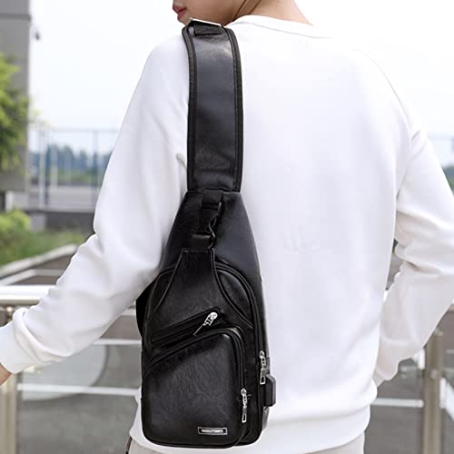 Crossbody Sling Bag with Earphone Hole for Men and Women  Small Shoulder Bag