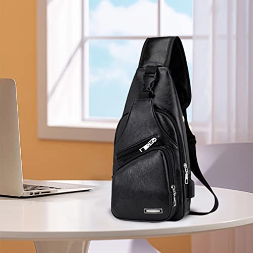Crossbody Sling Bag with Earphone Hole for Men and Women  Small Shoulder Bag