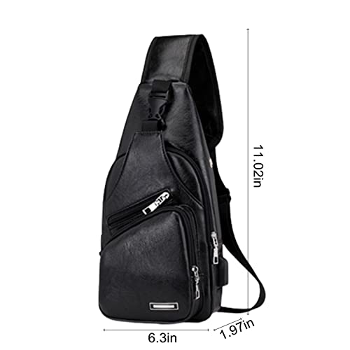 Crossbody Sling Bag with Earphone Hole for Men and Women  Small Shoulder Bag