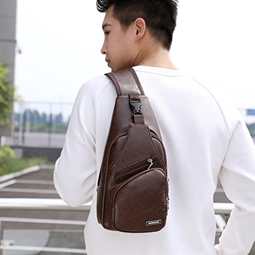 Crossbody Sling Bag with Earphone Hole for Men and Women  Small Shoulder Bag