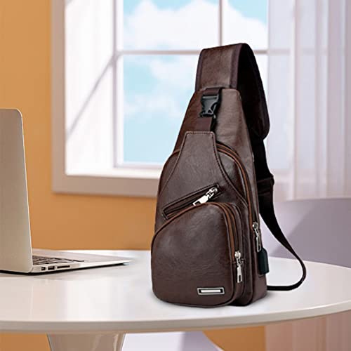 Crossbody Sling Bag with Earphone Hole for Men and Women  Small Shoulder Bag