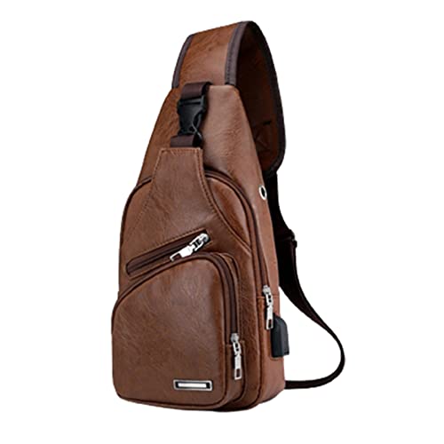 Crossbody Sling Bag with Earphone Hole for Men and Women  Small Shoulder Bag