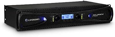 Crown XLS2002 2 Channel Class D DriveCore Professional Power Amplifier with DSP  Band Pass Filters & Peakx Limiters  XLR/RCA Inputs  650W at 4 Ohm  PureBand Crossover System  Black