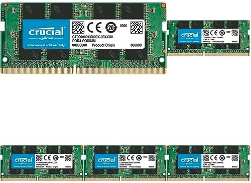Crucial Kit RAM DDR4 de 32 GB (2 x 16 GB), 3200 MHz (PC4-25600) CL22 Memoria para portátil, SODIMM 260 Pin, Downclockable a 2933/2666MHz, compatible con Intel Core de 13ª generación y AMD Ryzen 7000