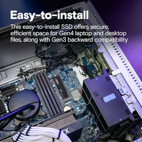 Crucial P310 500GB SSD  PCIe Gen4 NVMe M 2 2280  Up to 6 600MB/s  for Laptop  Desktop  PC   & Handheld Gaming Consoles  Includes Acronis Data Recovery Software  Solid State Drive   CT500P310SSD801