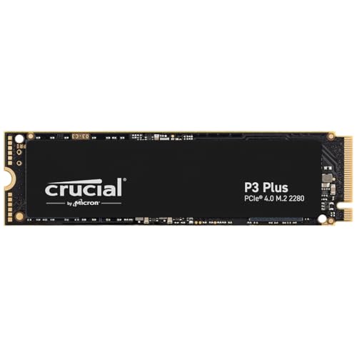 Crucial P3 Plus 4TB PCIe Gen4 3D NAND NVMe M 2 SSD  up to 5000MB/s   CT4000P3PSSD8
