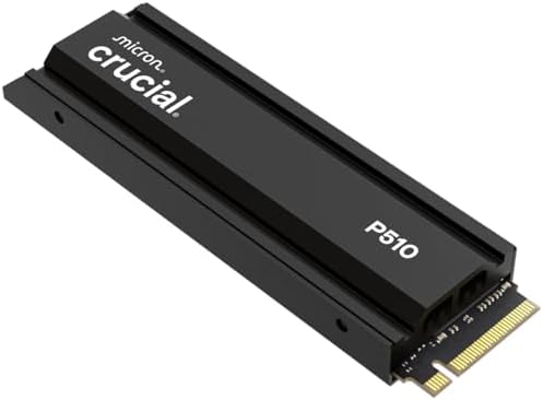 Crucial P510 PCIe Gen5 NVMe 2TB SSD  Up to 10 000MB/s  TLC NAND  Laptop & Desktop  PC  Compatible  for Gamers & Creatives  Solid State Drive   CT2000P510SSD8 01