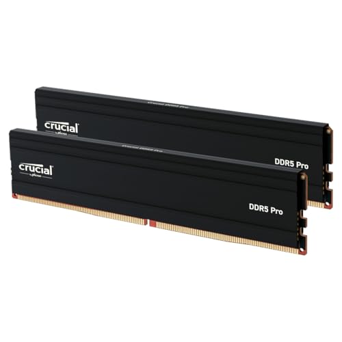 Crucial Pro 128GB Kit  2x64GB  DDR5 RAM  5600MHz  or 5200MHz or 4800MHz  Desktop Gaming Memory UDIMM  Compatible with Latest Intel & AMD CPU CP2K64G56C46U5