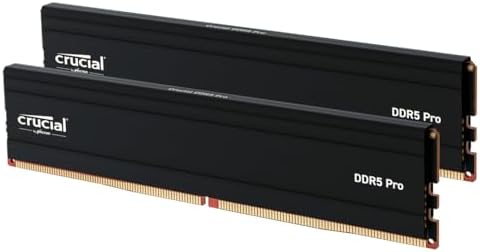 Crucial Pro 64GB DDR5 RAM Kit  2x32GB   5600MHz  or 5200MHz or 4800MHz  Desktop Memory UDIMM 288 pin  Compatible with 13th Gen Intel Core and AMD Ryzen 7000   CP2K32G56C46U5