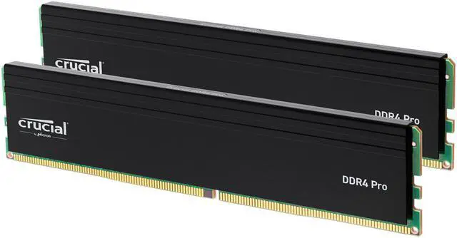 Crucial Pro 64GB  2 x 32GB  288 Pin PC RAM DDR4 3200  PC4 25600  Desktop Memory Model CP2K32G4DFRA32A